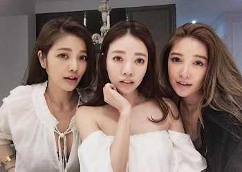 Ibu (tengah), Lure Hsu (kanan) dan Sharon (kiri).(Bored Panda)