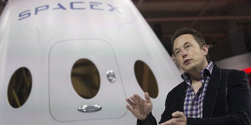 Elon Musk, CEO SpaceX, saat acara launching.(Business Insider)