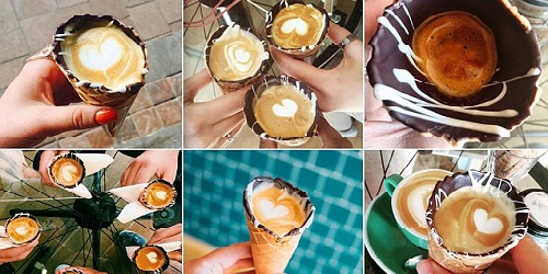 Coffee in a Cone.(thelinkfm.com)