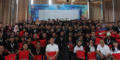 Perwakilan Sinar Mas Land, Autodesk, & komunitas AutoCAD Indonesia.(asri)