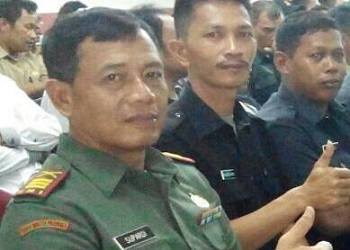 Danramil Ciputat, Kapten Infantri Supardi.(cep)
