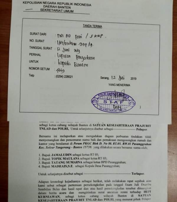Kades Bpd Dua Rt Pasanggrahan Dilaporkan Ke Polisi Kabar6 Com