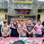 Kapolres Tangerang Selatan, Ajun Komisaris Besar Sarly Sollu di Mapolsek Pagedangan
