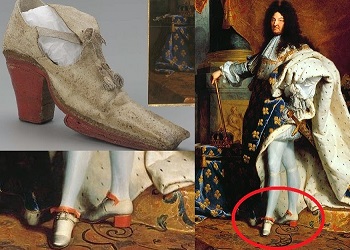 Louis XIV memakai 'high heels'.(bbs)