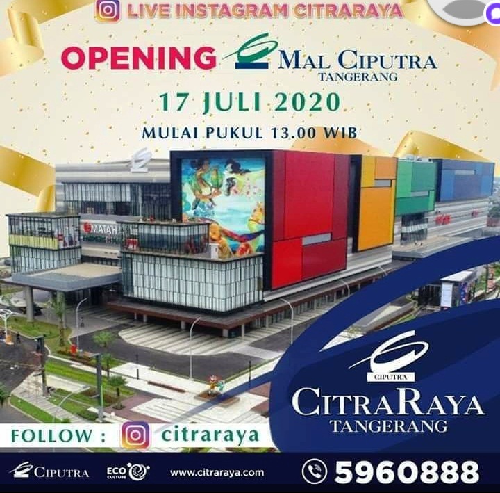 Mal Ciputra Tangerang “One-Stop Shopping” Hadir di Kawasan Barat Tangerang  | Kabar6.com