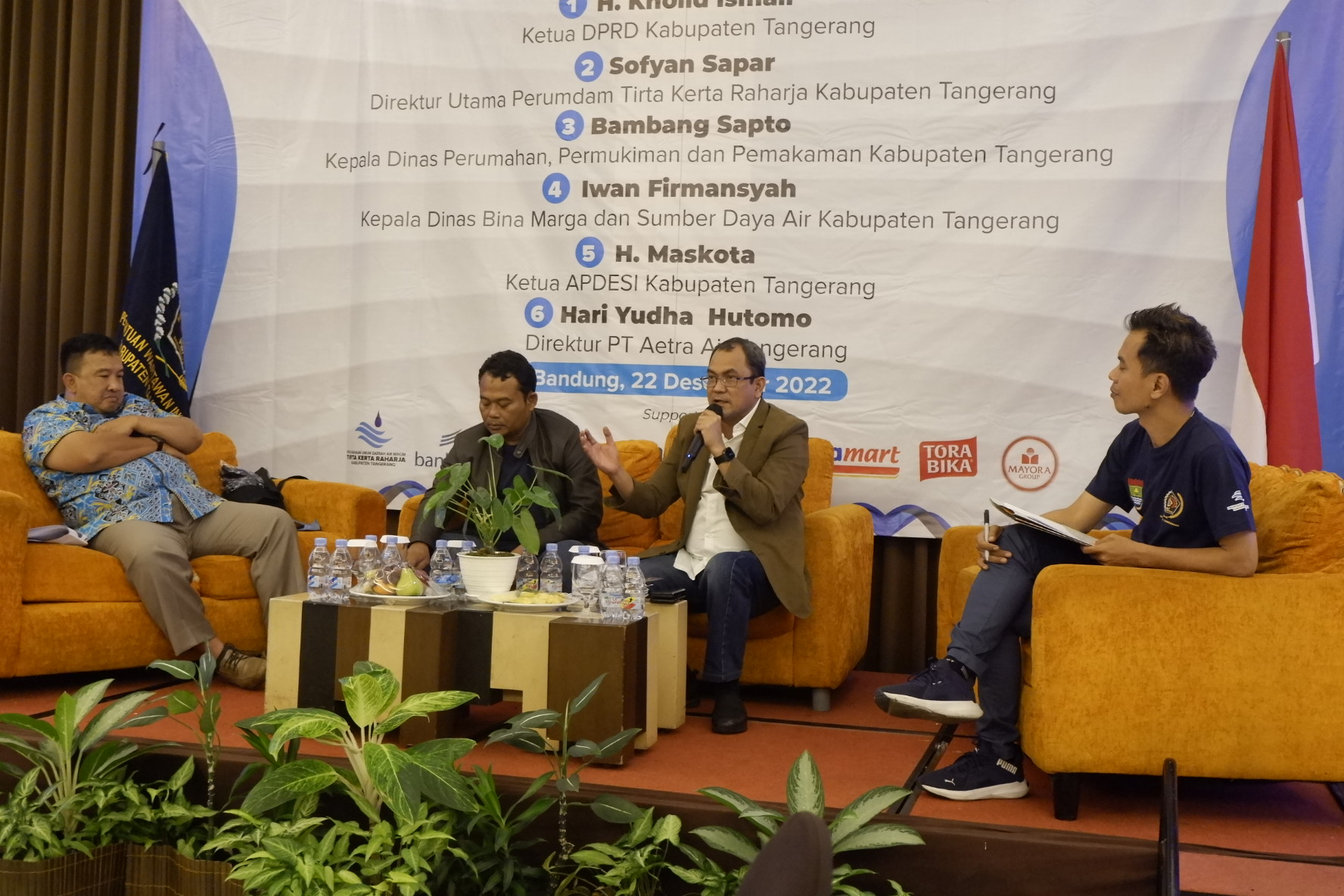 Fokus Group Discussion (FGD) dengan tema "Mewujudkan Pelayanan Air Bersih di Kabupaten Tangerang Hingga ke Pelosok Desa"