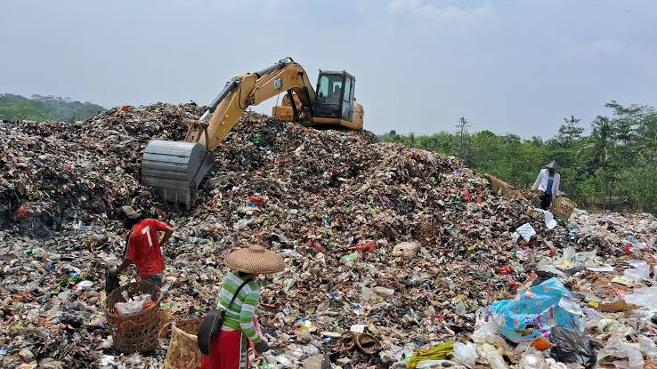 Sampah di TPSA Dengung, Kabupaten Lebak.(Kabar6/Nda)